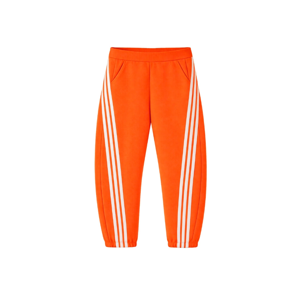 Fitted striped jogging pants
