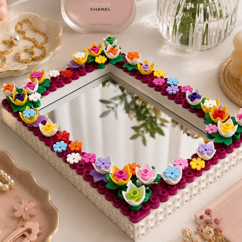 Cadre photo DIY 6 pouces floral – acrylique coloré, déco murale créative