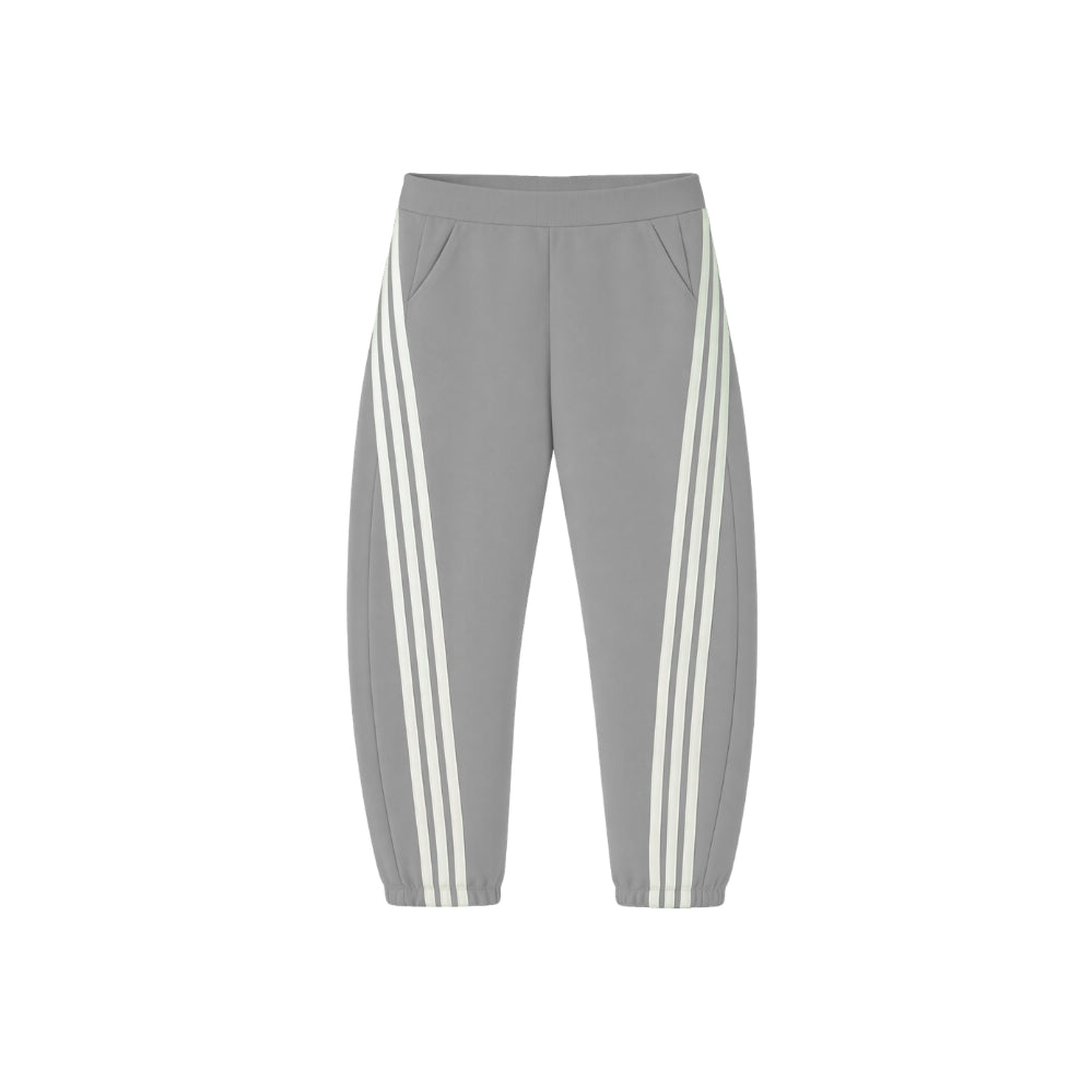 Fitted striped jogging pants
