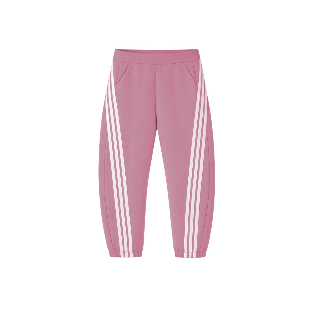 Fitted striped jogging pants