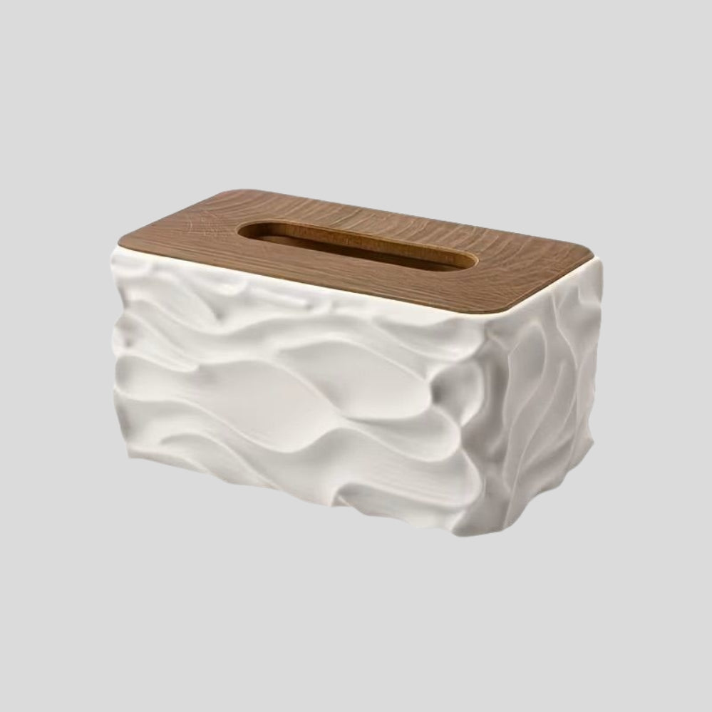 Boîte à Mouchoirs Moderne Minimaliste avec Couvercle – Distributeur et Organisateur pour Salle de Bain et Salon