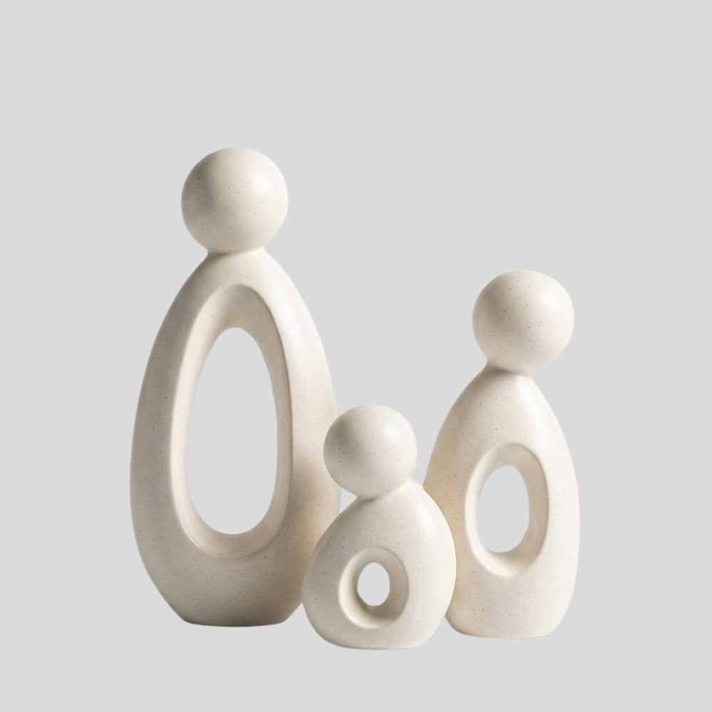 Lot d’Ornements Minimalistes en Résine – Décoration Moderne pour Maison, Bureau et Intérieur