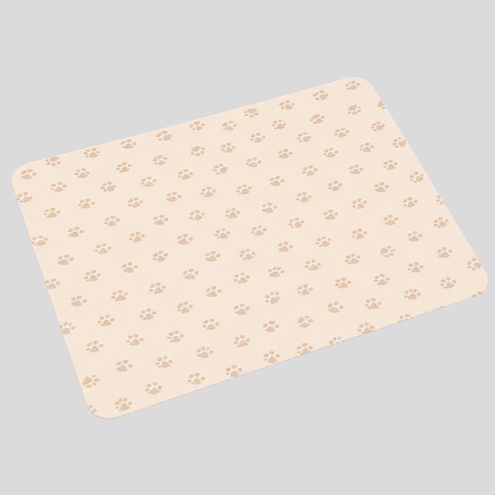Tapis absorbant pour gamelle chien et chat, antidérapant et anti-éclaboussures