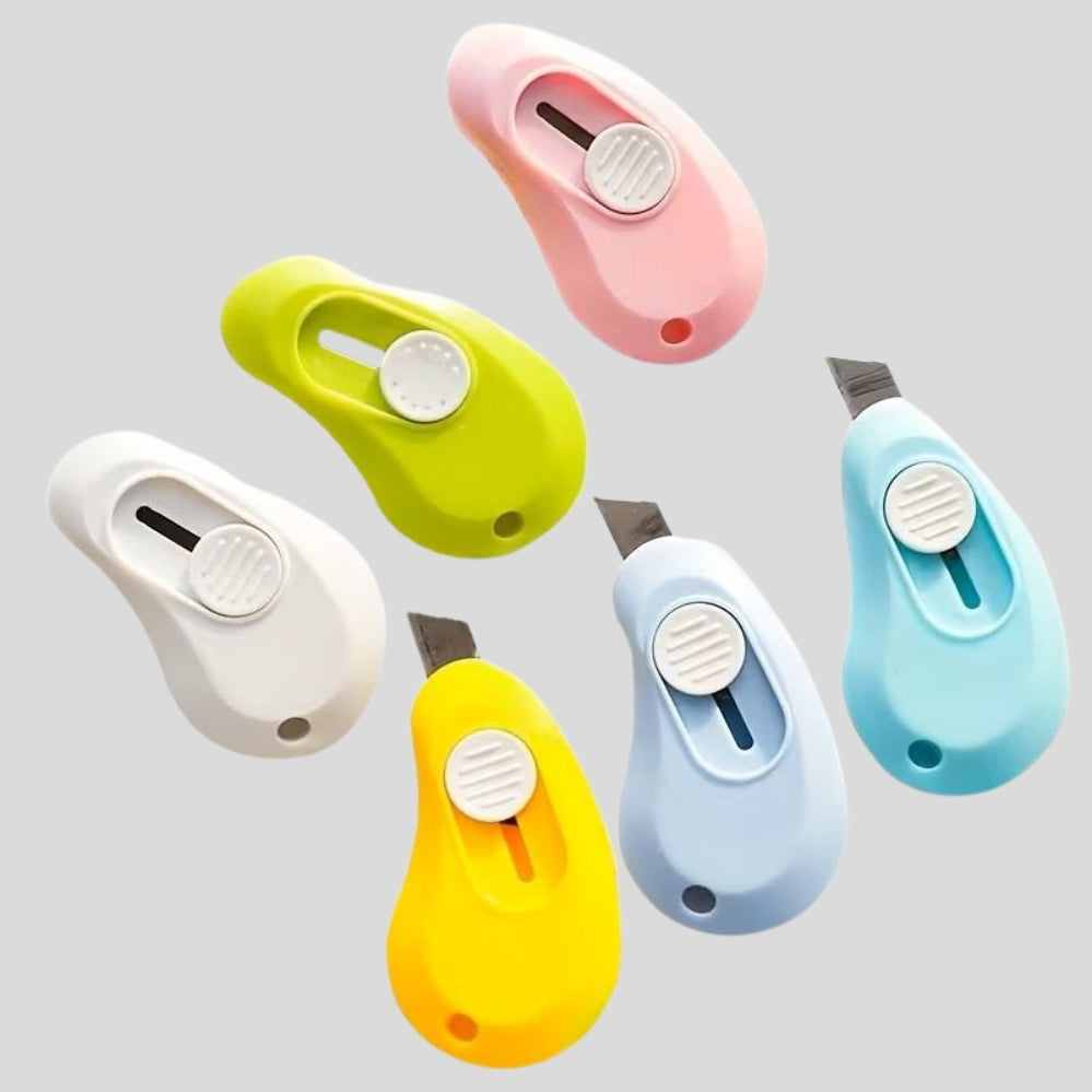 Set 3 mini outils de découpe créatifs – design compact pour ouverture de colis & bureau