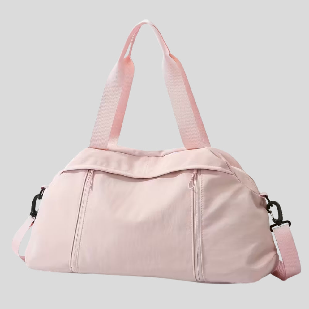 Sac de voyage en nylon multifonction – sport & week-end, compartiment sec/humide, rangement chaussures, bandoulière amovible