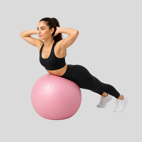 INRT Fitness Ball – Yoga, Pilates, and Core Training Stability Ball with Quick Pump (3 Sizes)