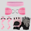 Set entraînement 7 pièces – squats, fentes, bandes de résistance et accessoires fitness (nylon durable)