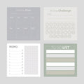 Blocs de notes autocollantes vintage pour organisation quotidienne, planning et gestion du temps