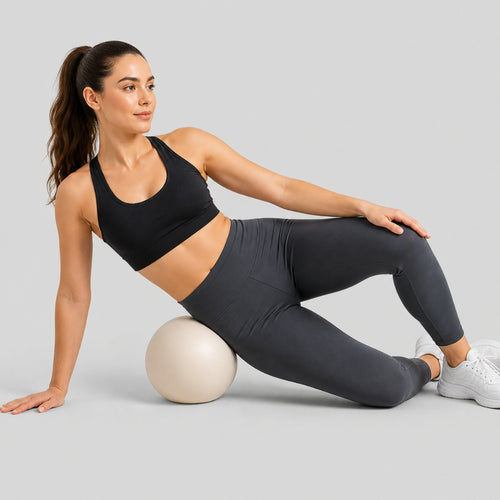 20cm Pilates Yoga Ball – Stability, Balance, and Stretching at Home with Included Pump