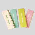 Carnet à spirale Macaron avec feuilles mobiles pour planning quotidien, notes et organisation de bureau