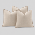 Lot de 3 housses de coussin en chenille à motif végétal pour décoration bohème et naturelle de salon ou canapé