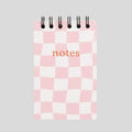Lot de 8 mini carnets à spirale motif printemps avec fleurs, rayures et carreaux vintage