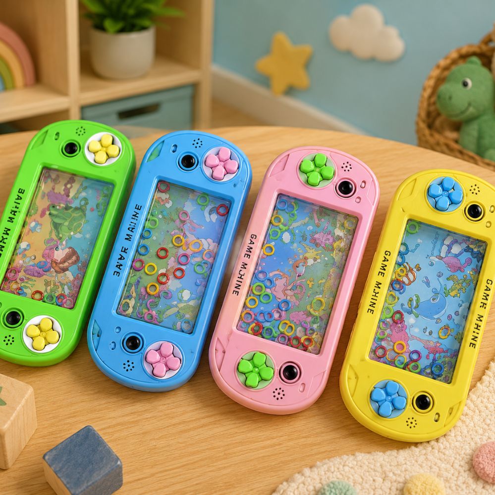 Mini Jeu de Lancer d’Anneaux 2 Pièces – Jeu d’Eau Portable Multicolore pour Voyages et Fêtes